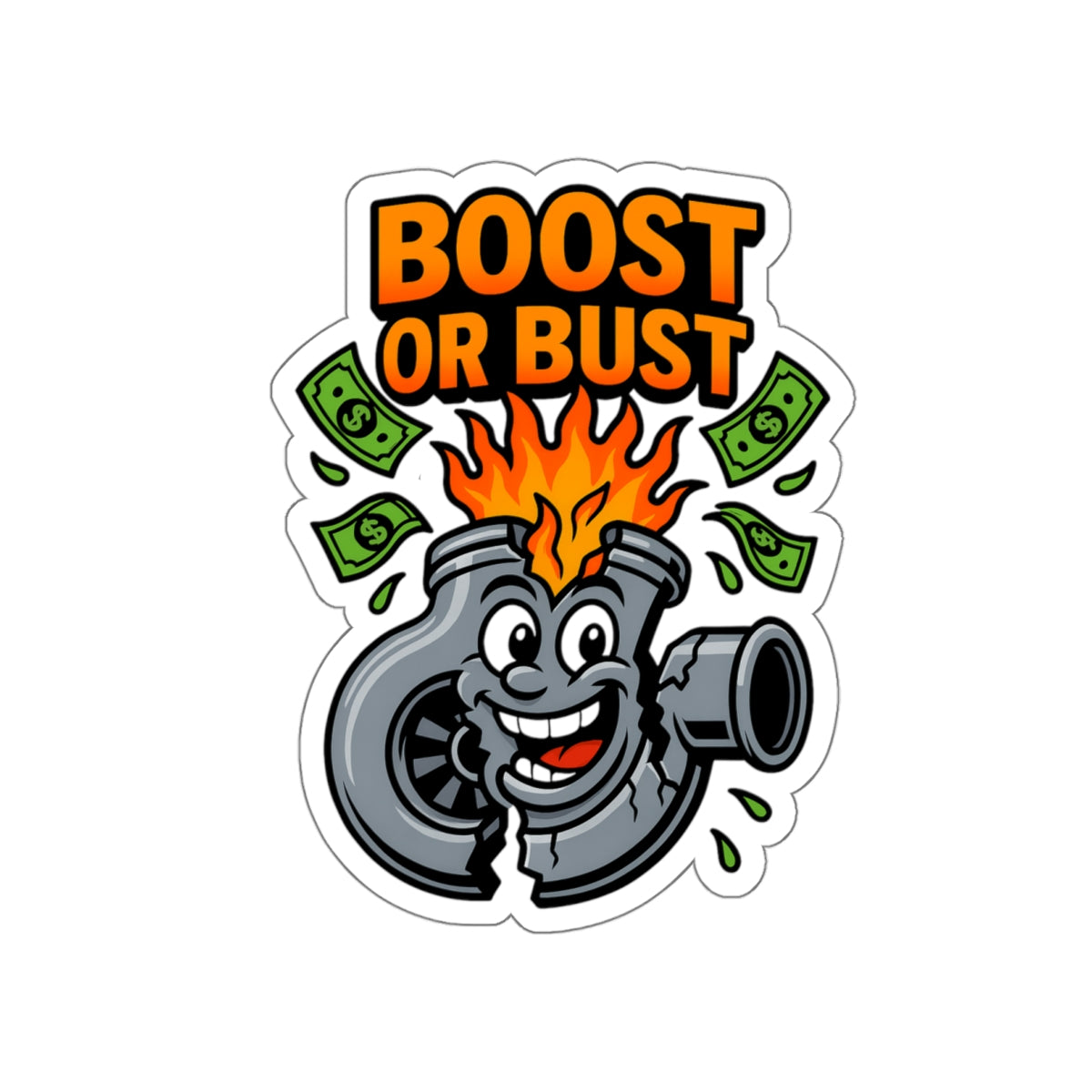 Boost Or Bust Die-Cut Sticker