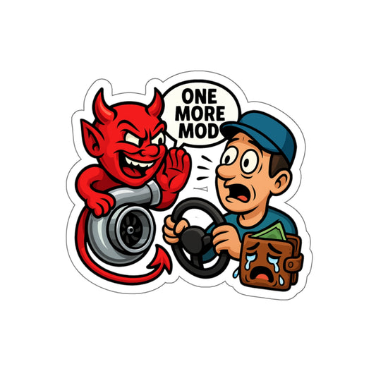 One More Mod Die-Cut Sticker