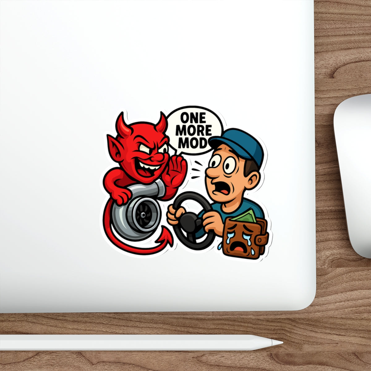 One More Mod Die-Cut Sticker