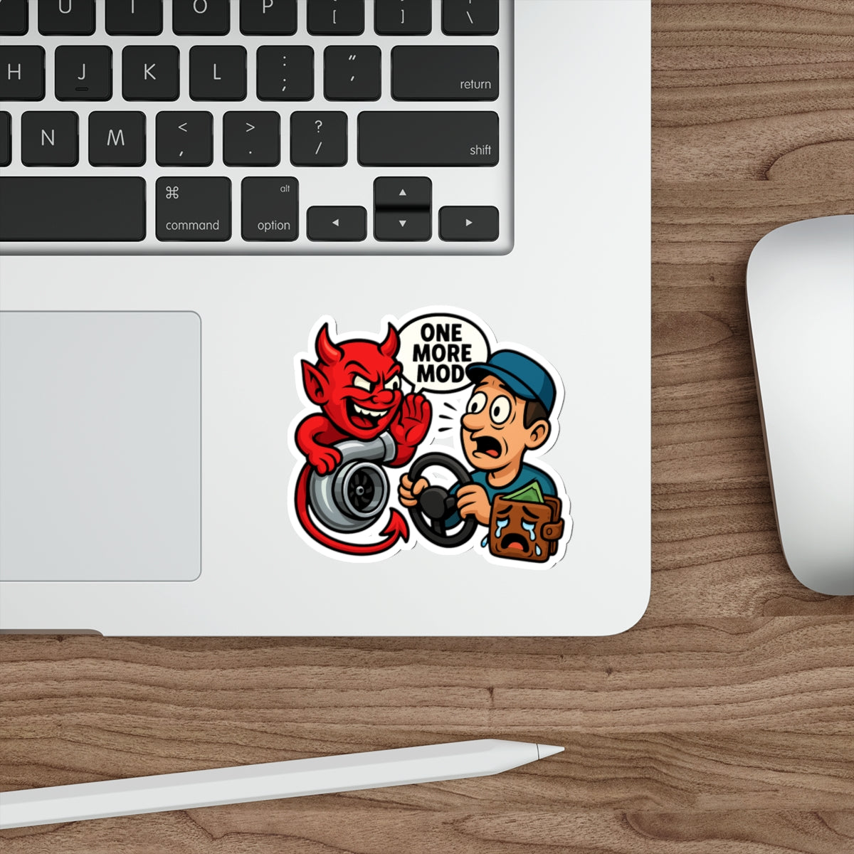 One More Mod Die-Cut Sticker