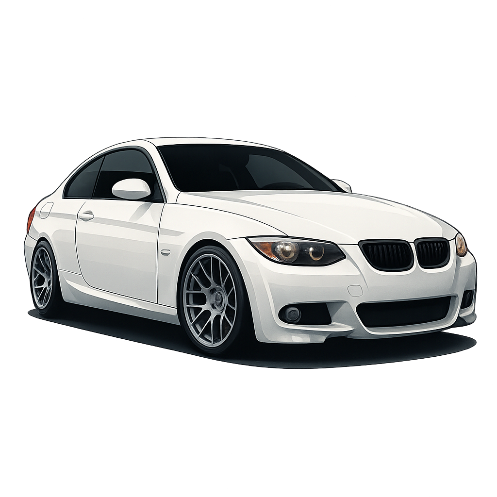 White BMW Kiss-Cut Vinyl Decal