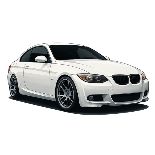White BMW Kiss-Cut Vinyl Decal