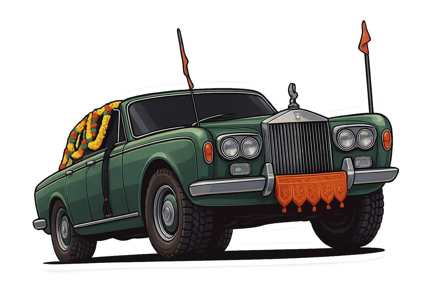 Rolls - India Special Kiss-Cut Vinyl Decal