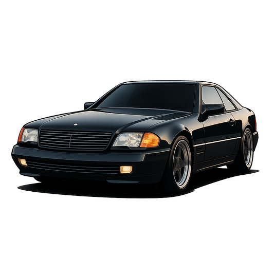 Old Mercedes Kiss-Cut Vinyl Decal