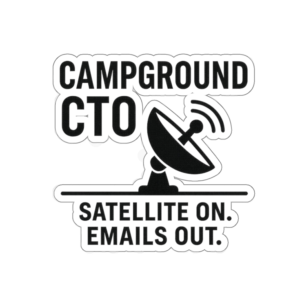 Campground CTO Die-Cut Sticker